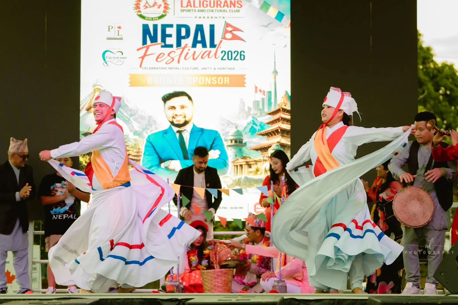 Cultural dancers performing at Nepal Festival