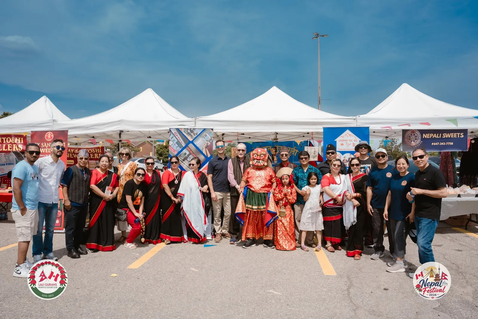 Community members gathering at Nepal Festival