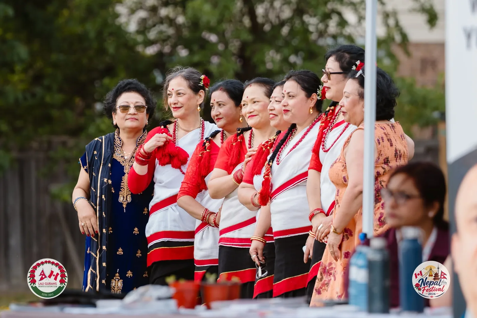 Festival participants watching the celebrations
