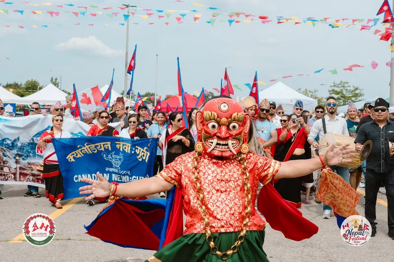Cultural procession at Nepal Festival